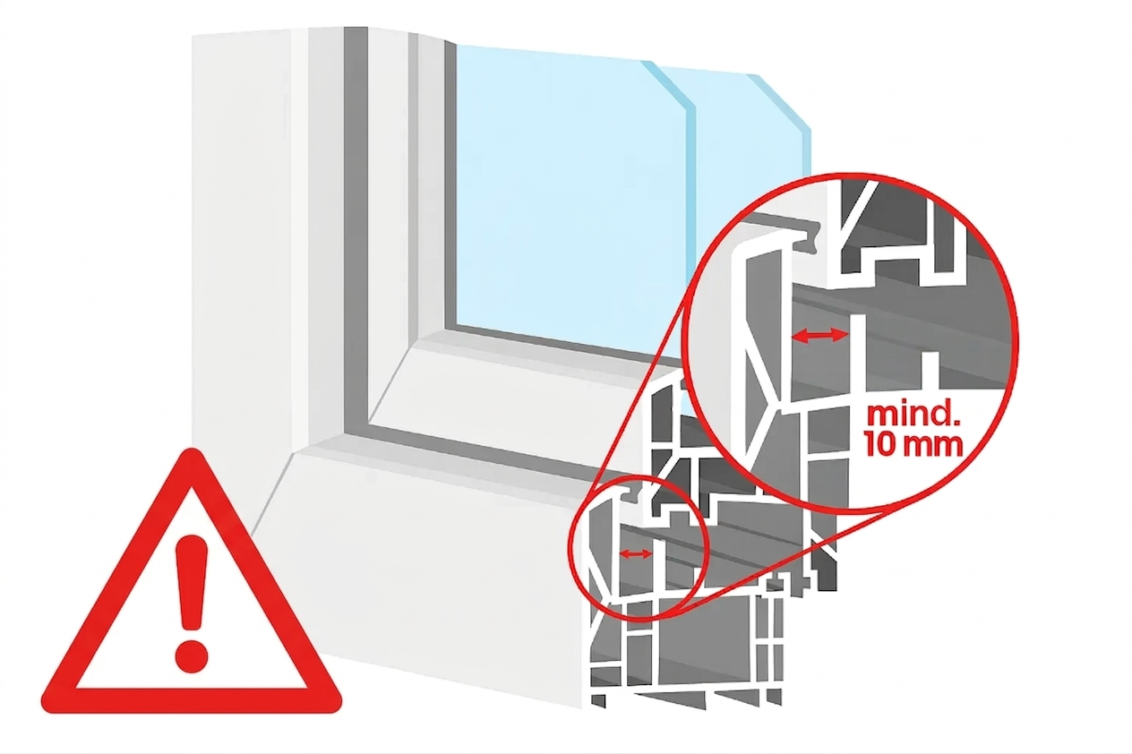 Fenster mit Mitteldichtung